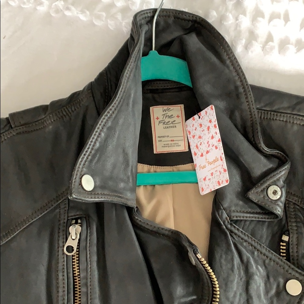 FREE PEOPLE Rita leather vest - Picture 4 of 5